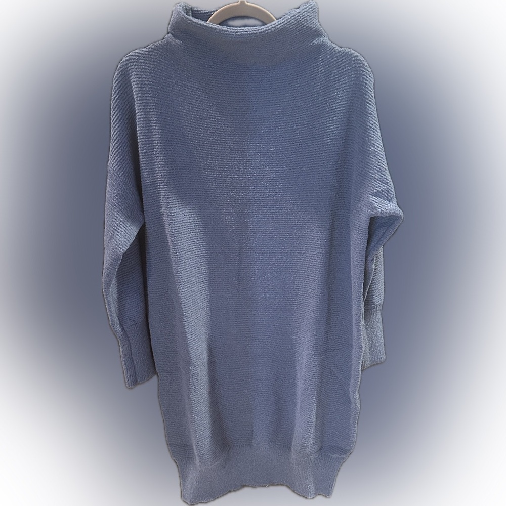 NWT Umgee Light Blue Long Sleeve Sweater Dress oversized small